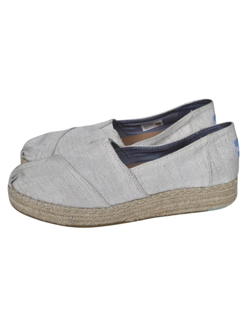 Toms Alpargata Rope 2.0 Espadrille Slip On Shoe Neutral Tan Size 8.5